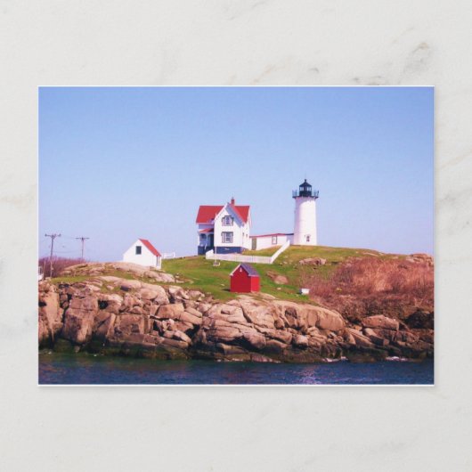 Nubble LIght House Postkarte (Vorderseite)