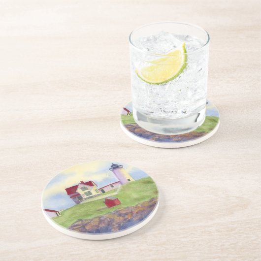 Nubble Light House York Maine Getränkeuntersetzer (Seite)