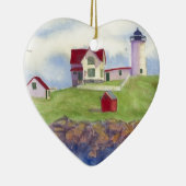 Nubble Light House York Maine Keramikornament (Rechts)