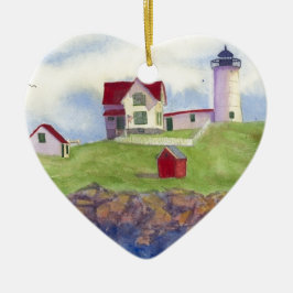 Nubble Light House York Maine Keramikornament