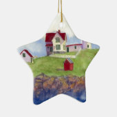 Nubble Light House York Maine Keramikornament (Rechts)
