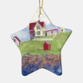 Nubble Light House York Maine Keramikornament (Links)