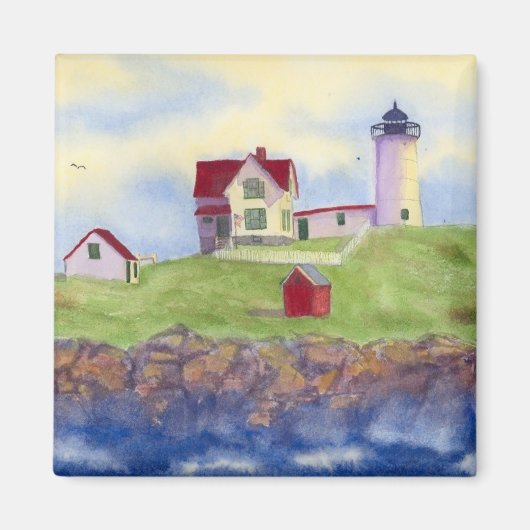 Nubble Light House York Maine Magnet (Vorne)