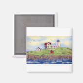 Nubble Light House York Maine Magnet (Vorderseite/Rückseite)