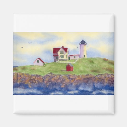 Nubble Light House York Maine Magnet (Vorne)