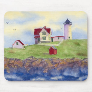 Nubble Light House York Maine Mouse Pad Mousepad
