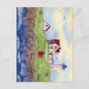 Nubble Light House York Maine Postkarte