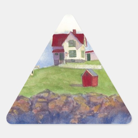 Nubble Light House York Maine Star Sticker (Vorderseite)