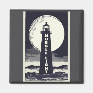 Nubble Light Maine Leuchtturm Mond  Magnet