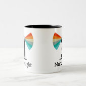Nubble Light Maine Rainbow Zweifarbige Tasse (Mittel)