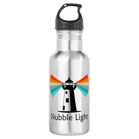 Nubble Light Maine Regenbogen Edelstahlflasche (Vorderseite)