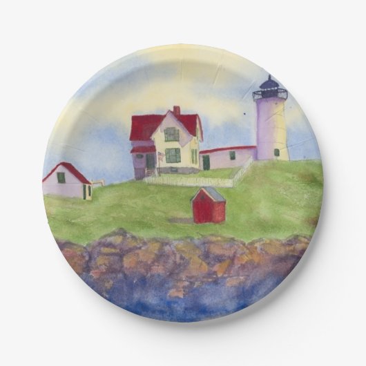 Nubble Light Pappteller (Vorderseite)