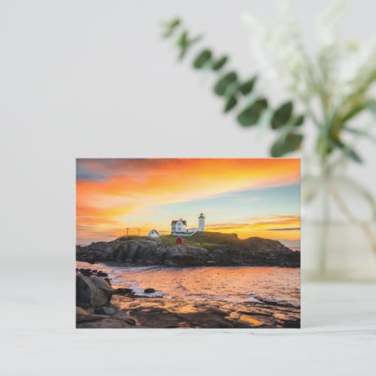 Nubble Light Postkarte (Stehend Vorderseite)