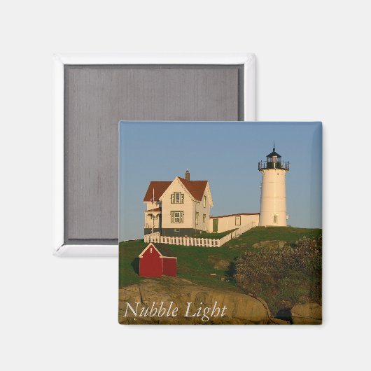 Nubble Light, York, Maine Magnet (Vorderseite/Rückseite)