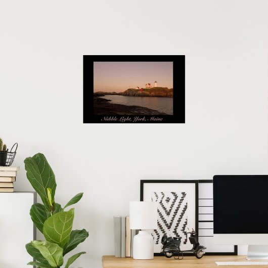 Nubble Light, York, MainPrint Poster (Heimbüro)