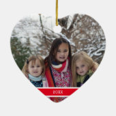 Nubble Lighthouse Family Foto Keramik Ornament (Hinten)