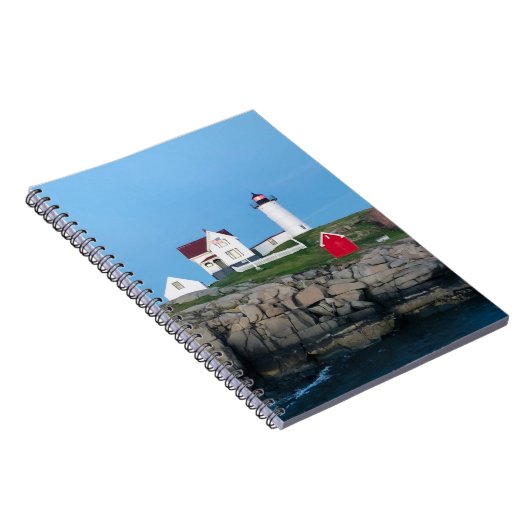 Nubble Lighthouse Foto Notizblock (Rechte Seite)