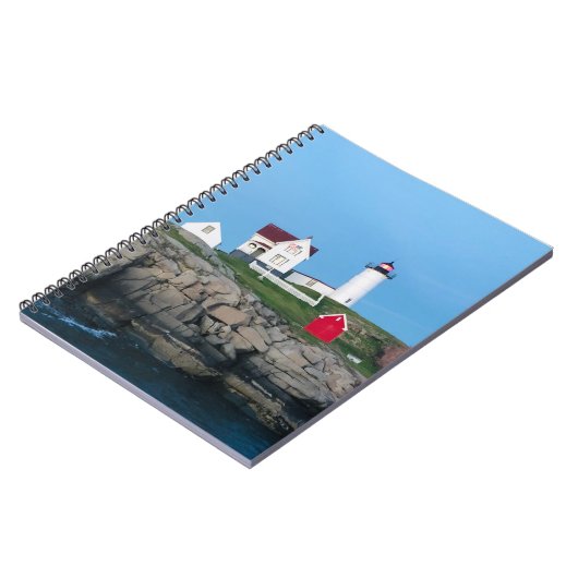 Nubble Lighthouse Foto Notizblock (Linke Seite)