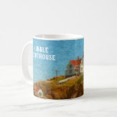 Nubble Lighthouse individuell anpassbar Kaffeetasse (Vorderseite Links)
