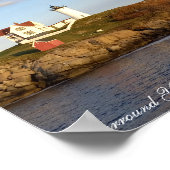 Nubble Lighthouse Inspiration Poster (Ecke)