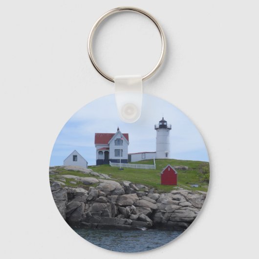 Nubble Lighthouse - Maine Schlüsselanhänger (Vorderseite)