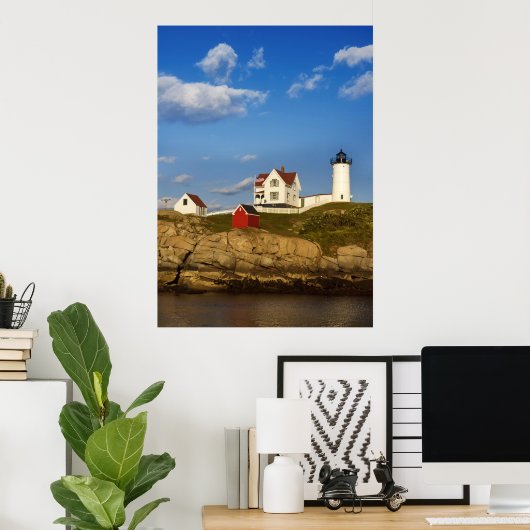 Nubble Lighthouse Poster (Heimbüro)