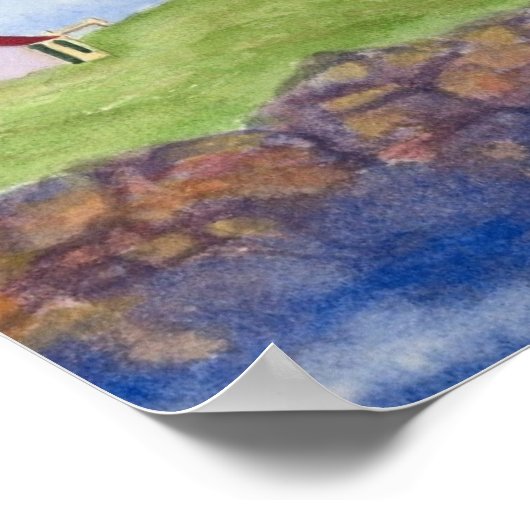 Nubble Lighthouse Poster (Ecke)