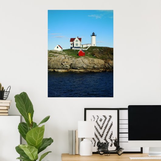 Nubble Lighthouse Poster (Heimbüro)