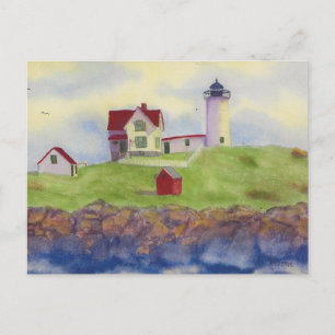 Nubble Lighthouse Postkarte