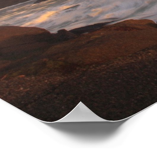 Nubble Lighthouse Regenbogen nach Sturm Poster (Ecke)