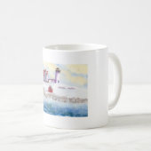 Nubble Lighthouse-Tasse Kaffeetasse (VorderseiteRechts)