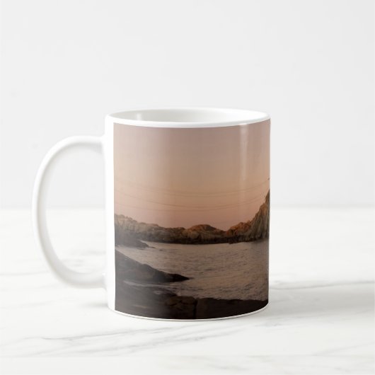 Nubble Lighthouse-Tasse Kaffeetasse (Links)
