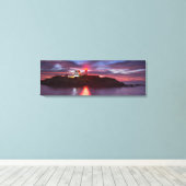 Nubble Lighthouse Wrapped Canvas Leinwanddruck (Insitu (Holzboden))