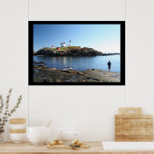 Nubble Lighthouse York Maine Fishing Poster (Küche)
