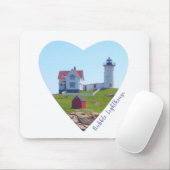 Nubble Lighthouse, York Maine Mousepad (Mit Mouse)