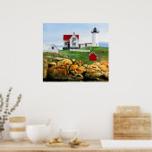 Nubble Lighthouse York Maine Poster (Küche)