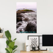 Nubble Lighthouse - York, Maine Poster (Heimbüro)