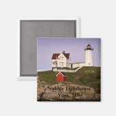 Nubble Lighthouse-York, ME Magnet (Vorderseite/Rückseite)