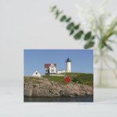 Nubbles Lighthouse - New England Postkarte (Stehend Vorderseite)
