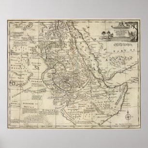 Nubia und Abissinia, Afrika Poster