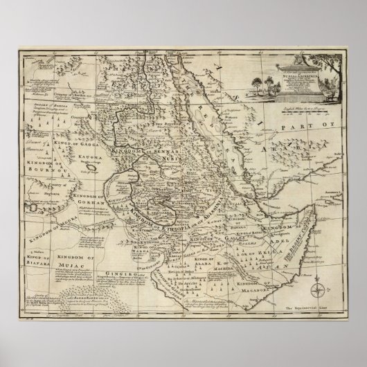 Nubia und Abissinia, Afrika Poster (Vorne)