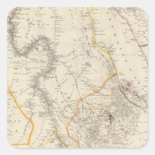 Nubia und Abyssinia Quadratischer Aufkleber