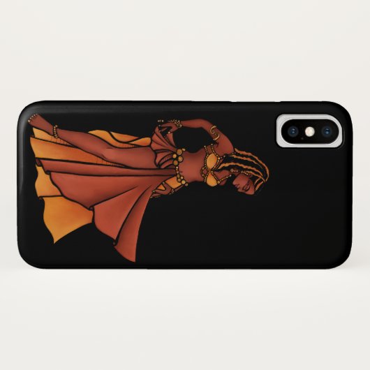 Nubian Belly Dancer Goddess Case-Mate iPhone Hülle (Rückseite (Horizontal))
