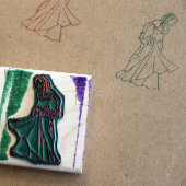 Nubian Belly Dancer Goddess Gummistempel