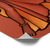 Nubian Belly Dancer Goddess Poster (Ecke)