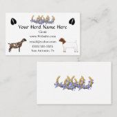 Nubian & Boer Goat Visitenkarte (Vorne/Hinten)