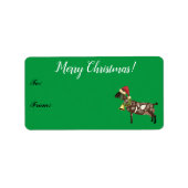 Nubian Dairy Goat Weihnachtsgeschenk Tag Adressaufkleber (Vorne)