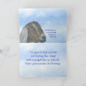 Nubian Damhirschkuh-Visions-Beileids-Karte oder Karte (Innenseite)