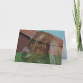 Nubian Damhirschkuh-Visions-Beileids-Karte oder Karte (Vorderseite)