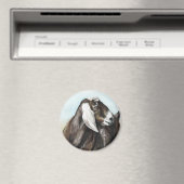 Nubian Goat Art Magnet (In Situ (Geschirrspüler))